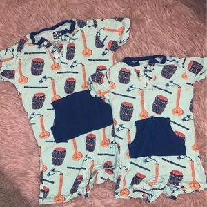 Lot of 2 Kickee pants rompers